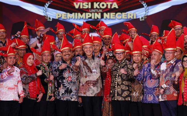 Di Depan Wali Kota Se Indonesia Ganjar Paparkan Visi Pemberantasan